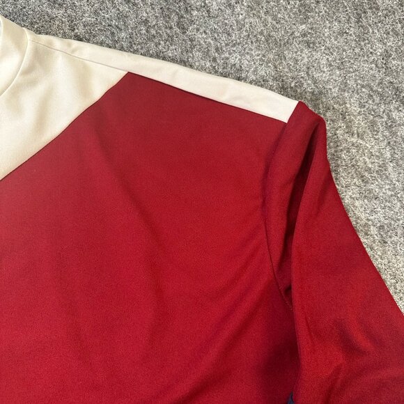 SHEIN Womens Pullover Top 1X Colorblock Stretch Crew Neck Long Sleeve Fit - Picture 3 of 13